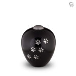 Metalen dierenurn - groot Amore zilver - 2,30 Liter