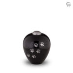 Metalen dierenurn - groot Amore zilver - 2,30 Liter