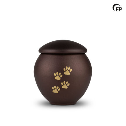 Metalen dierenurn - groot Bronze Memory - 1,80 Liter