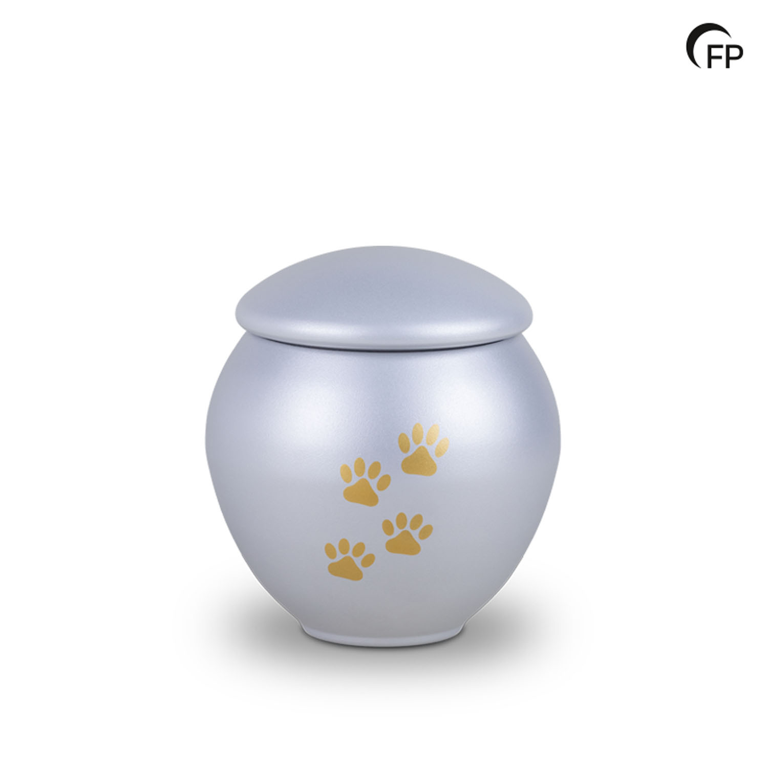 Metalen dierenurn - groot Silver Glow - 1,80 Liter Metalen dierenurn - groot Silver Glow - 1,80 Liter