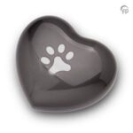 Metalen dierenurn - hart groot met gravure - 0,90 Liter