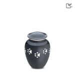 Metalen dierenurn - Klassiek antraciet - 0,90 Liter