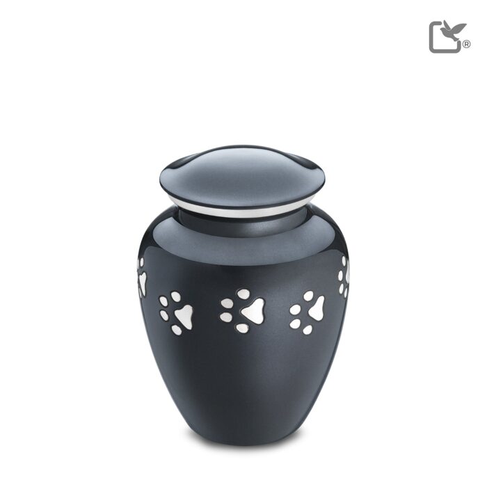 Metalen dierenurn - Klassiek antraciet - 1,46 Liter
