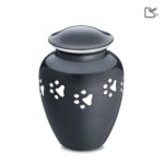 Metalen dierenurn - Klassiek antraciet - 2,11 Liter