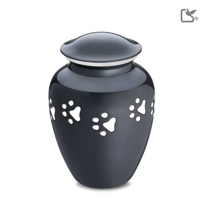 Metalen dierenurn - Klassiek antraciet - 2,11 Liter