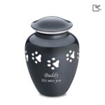 Metalen dierenurn - Klassiek antraciet - 2,11 Liter