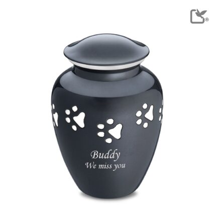 Metalen dierenurn - Klassiek antraciet - 2,11 Liter