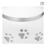 Metalen dierenurn - Klassiek Rond wit - 0,51 Liter