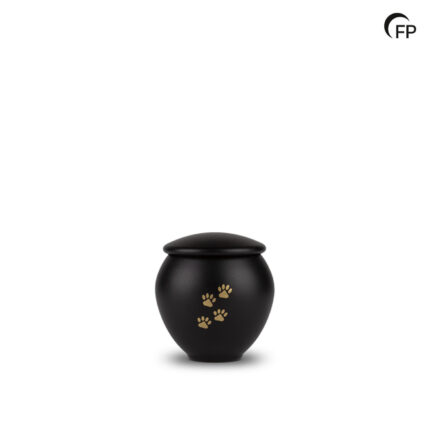 Metalen dierenurn - klein Eternal Black - 0,40 Liter