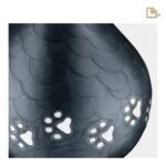 Metalen dierenurn - LoveDrop antraciet - 1,90 Liter