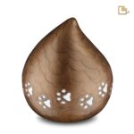 Metalen dierenurn - LoveDrop brons - 1,90 Liter