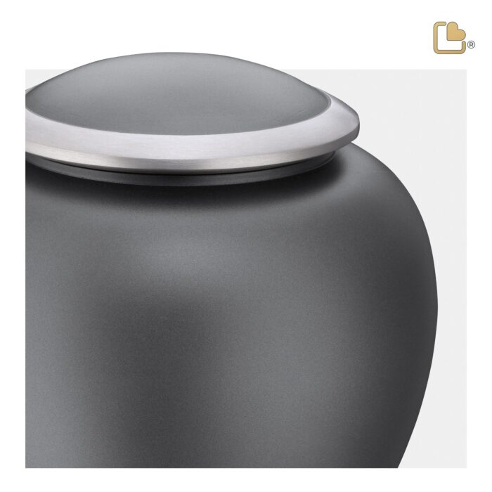 Metalen dierenurn - Shadow French grijs - 0,61 Liter