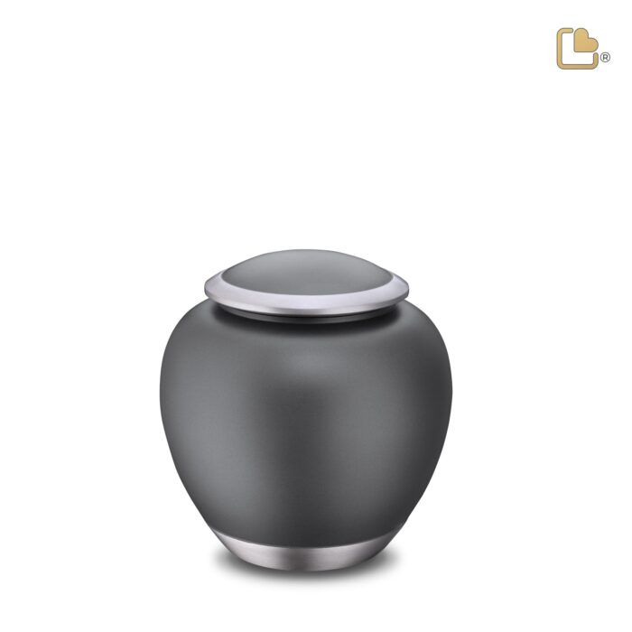 Metalen dierenurn - Shadow French grijs - 0,61 Liter