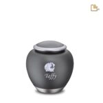 Metalen dierenurn - Shadow French grijs - 0,61 Liter