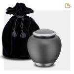 Metalen dierenurn - Shadow French grijs - 0,61 Liter