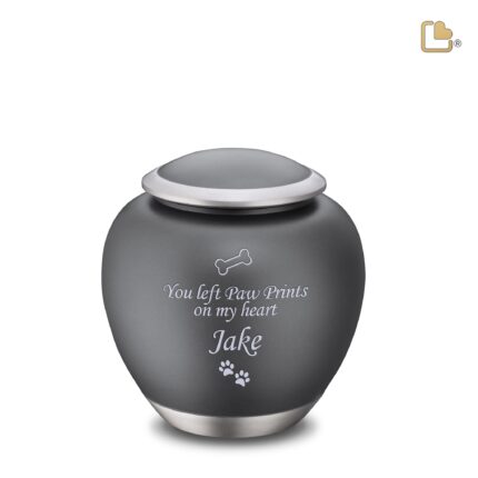 Metalen dierenurn - Shadow French grijs - 1,02 Liter