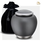 Metalen dierenurn - Shadow French grijs - 1,41 Liter