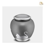 Metalen dierenurn - Shadow Kat French grijs - 1,02 Liter