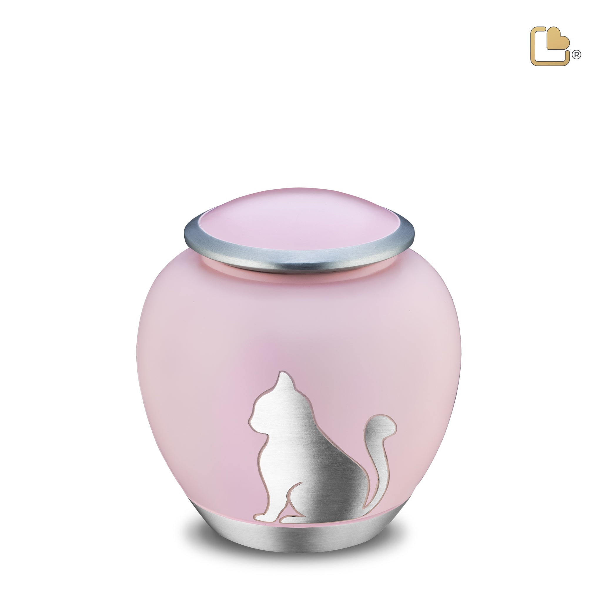 Metalen dierenurn - Shadow Kat roze - 1,02 Liter Metalen dierenurn - Shadow Kat roze - 1,02 Liter
