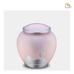 Metalen dierenurn - Shadow Kat roze - 1,02 Liter
