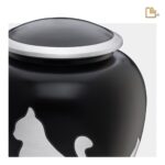 Metalen dierenurn - Shadow Kat zwart - 1,02 Liter