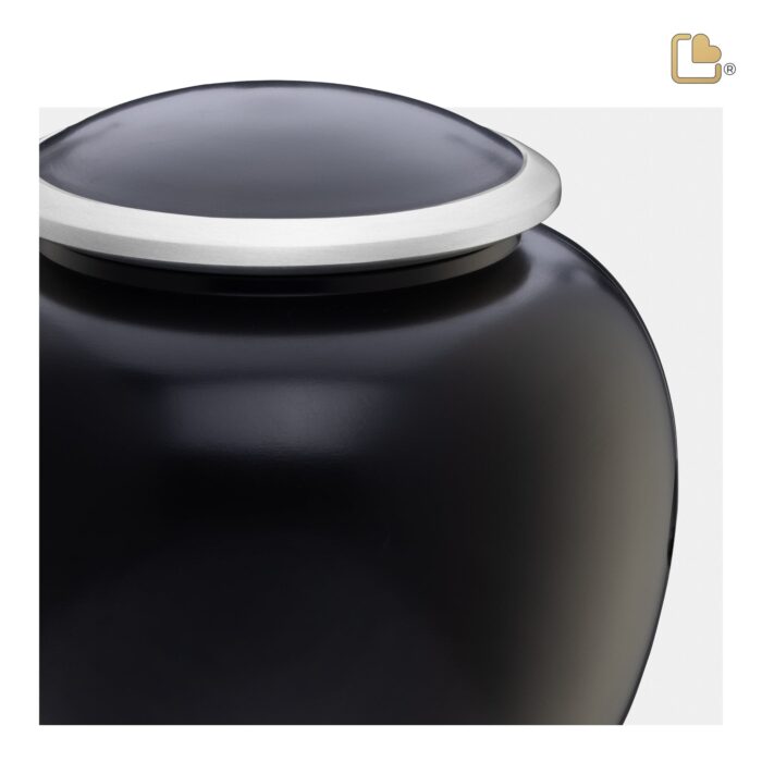 Metalen dierenurn - Shadow zwart - 0,61 Liter