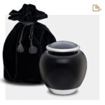 Metalen dierenurn - Shadow zwart - 0,61 Liter