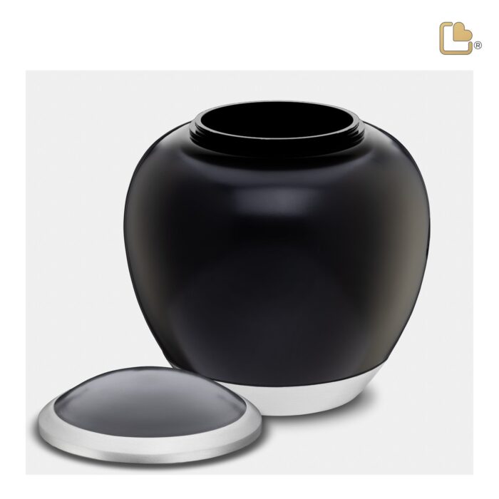 Metalen dierenurn - Shadow zwart - 1,41 Liter