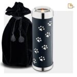 Metalen dierenurn - Tall Tealight antraciet - 1,11 Liter