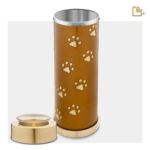 Metalen dierenurn - Tall Tealight brons - 1,11 Liter