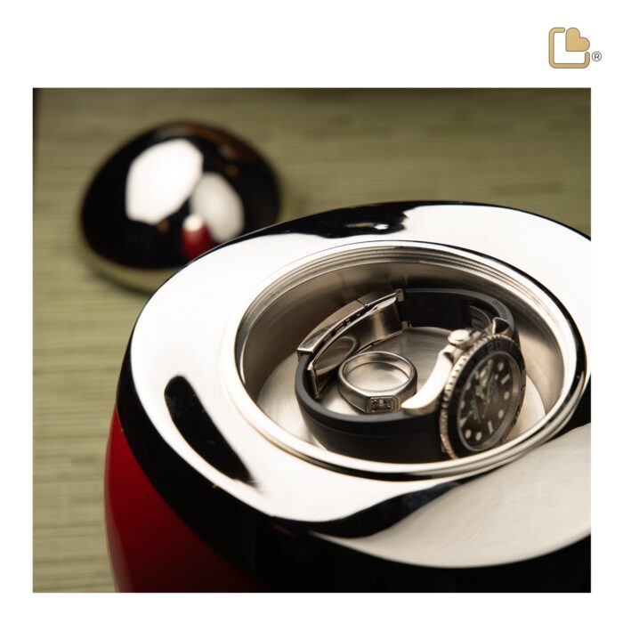 Metalen urn - Amore rood - 3,80 Liter