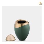 Metalen urn - Amore Sage groen - 0,07 Liter