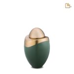 Metalen urn - Amore Sage groen - 0,07 Liter