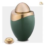 Metalen urn - Amore Sage groen - 3,80 Liter