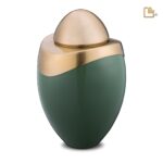 Metalen urn - Amore Sage groen - 3,80 Liter