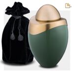 Metalen urn - Amore Sage groen - 3,80 Liter