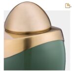 Metalen urn - Amore Sage groen - 3,80 Liter