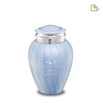 Metalen urn - Blessing blauw - 0,80 Liter