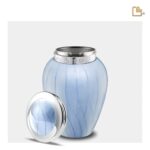 Metalen urn - Blessing blauw - 0,80 Liter