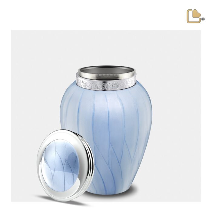 Metalen urn - Blessing blauw - 0,80 Liter