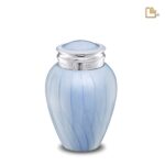 Metalen urn - Blessing blauw - 0,80 Liter