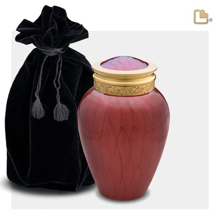 Metalen urn - Blessing Crimson goud - 0,80 Liter