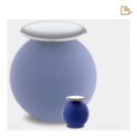 Metalen urn - Crescent Bol blauw - 0,07 Liter
