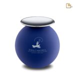 Metalen urn - Crescent Bol blauw - 3,61 Liter