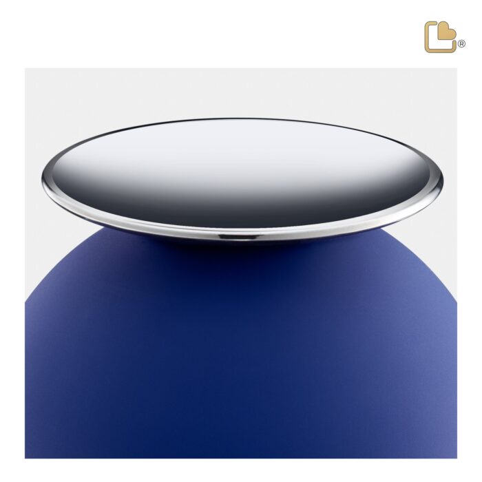 Metalen urn - Crescent Bol blauw - 3,61 Liter