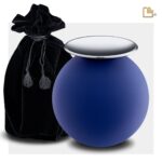 Metalen urn - Crescent Bol blauw - 3,61 Liter