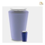 Metalen urn - Crescent Tall blauw - 0,07 Liter