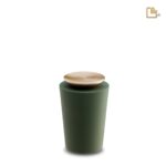 Metalen urn - Crescent Tall Sage groen - 0,07 Liter