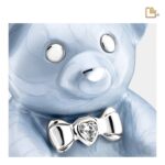 Metalen urn - CuddleBear Child w Crystal blauw - 0,43 Liter