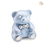 Metalen urn - CuddleBear Child w Crystal blauw - 0,43 Liter